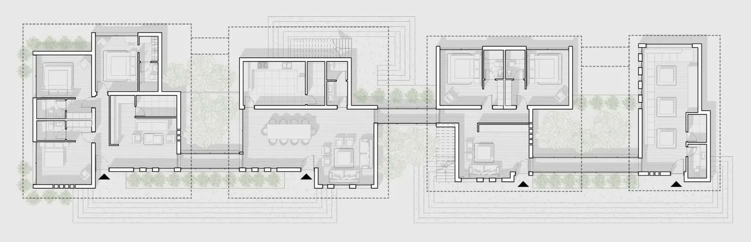 The Pavilions — drawing